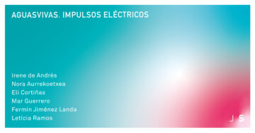 Aguasvivas. Impulsos eléctricos