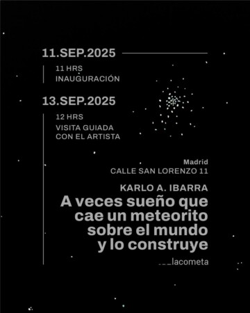 A veces sueño que cae un meteorito sobre el mundo y lo construye